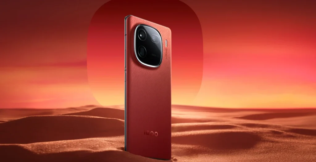 IQOO 12 Smartphone in red color

